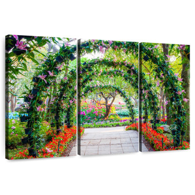 Arches de fleurs du parc Sireci