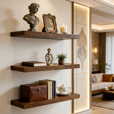 60cm W Composite Wall Mounted Shelving Unit