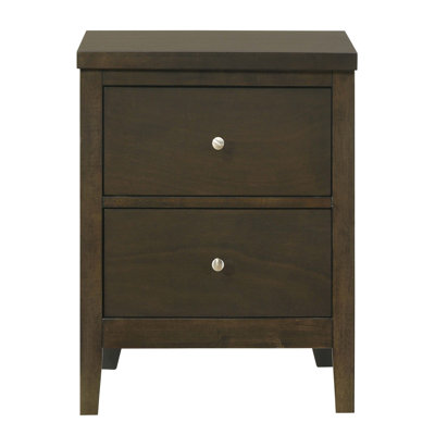 Clement Dark Cocoa 2-drawer Nightstand Bedside Table