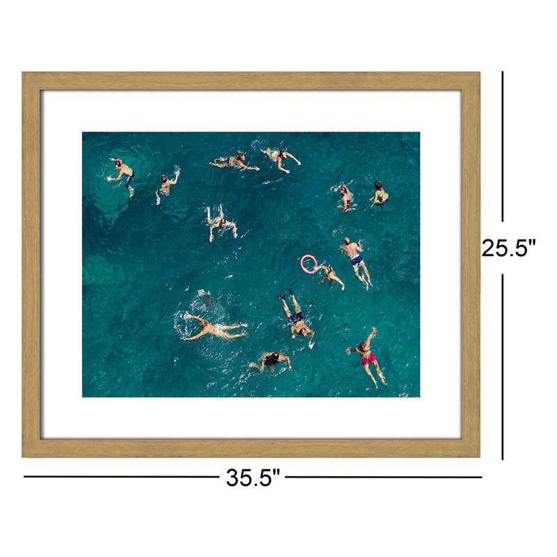 Norvell Tonti - reproduction de photo, H 25,5 po x l 35,5 po x P 0,75 po, Toile avec cadre en bois beige