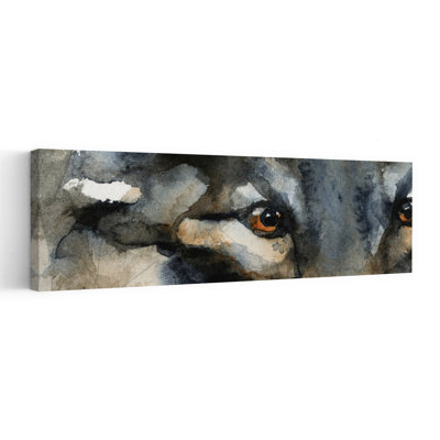 Wild Wolf Eyes Contemporary Wolf Forest Wall Art