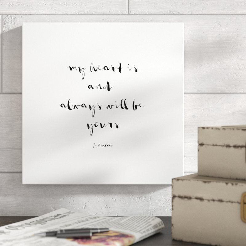 «Classic Quotes II» par Jarman Fagalde, reproduction d'art textuel sur toile tendue, H 12 po x l 12 po