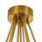 11-Light Lollipop Clear Glass Semi-Flush Mount