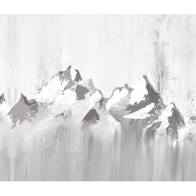 Greyscale Mountainscape - Painting Print
