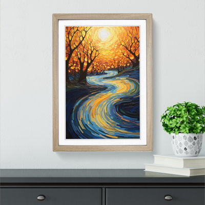 River Abstract - Framed Print