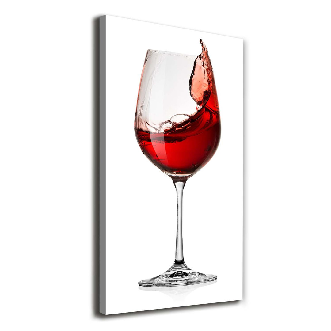 Rotwein - Kunstdruck auf Leinwand - Wrapped Canvas