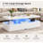 Modern High Gloss Coffee Table With Led Light, Double-Layer Lighted Cocktail Table for Living Room Small Apartment Home Decor-1737234525-1723085323-1757260881