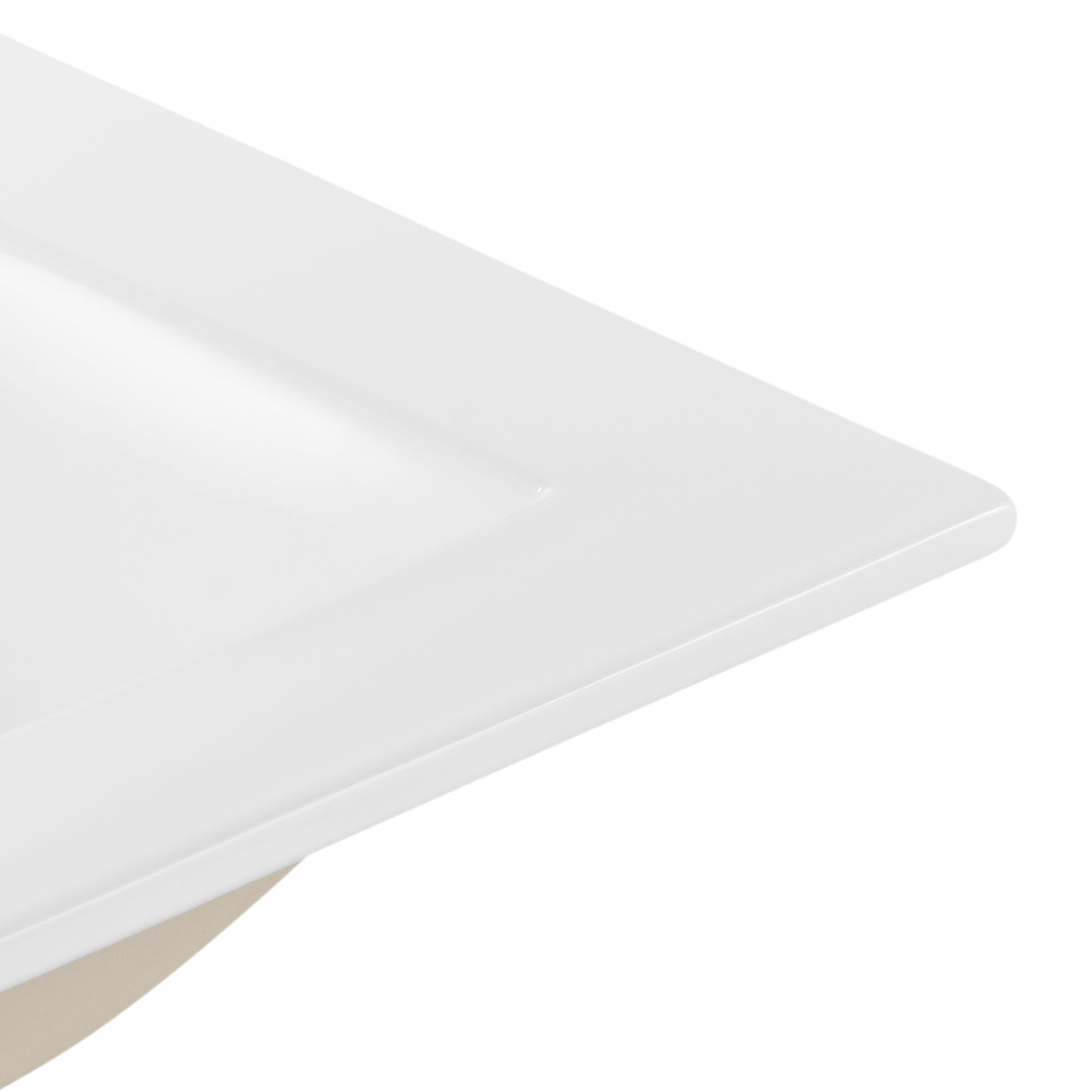 Modway Cayman 24.5'' White Ceramic Rectangular Dropin Bathroom Sink