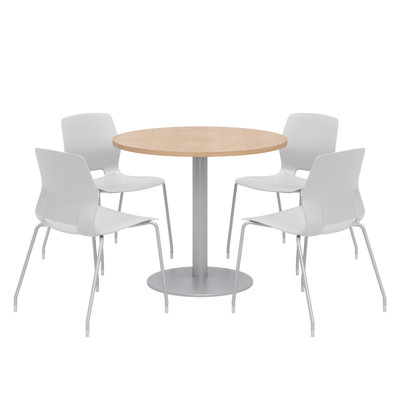 36" L Round Breakroom Table and Chair Set