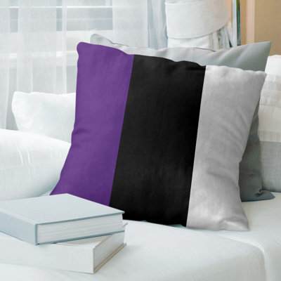 Leather/Suede Reversible Throw Pillow