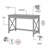 Huckins 3 Piece Writing Desk Office Set-538113560