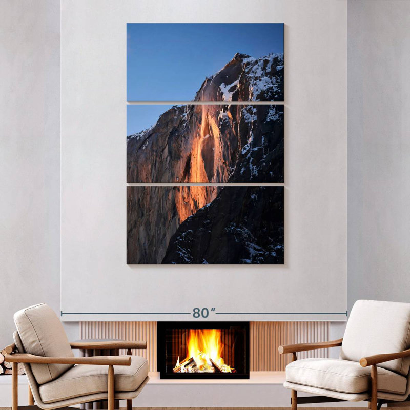 Alvord Yosemite Phenomenal Firefall, 74" H x 48" W