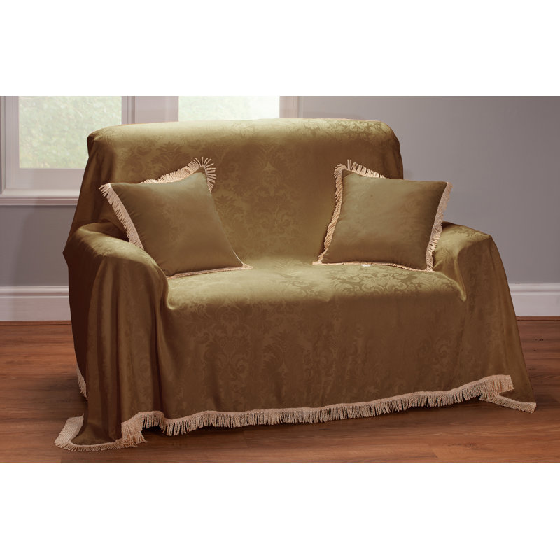 Alage DAMASK Throw Blanket, W214 x L163cm, Mocha