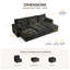 Canapé-lit modulaire surdimensionné en chenille Olar-138402764
