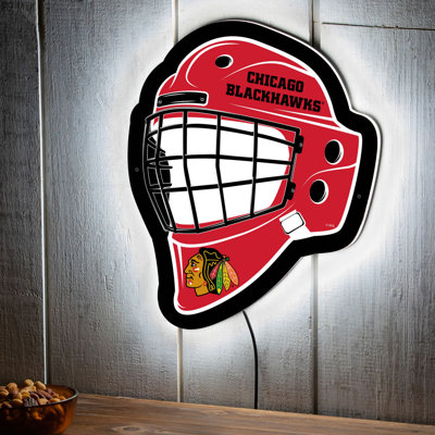 NHL Team Helmet Shaped LED Lighted Wall Sign