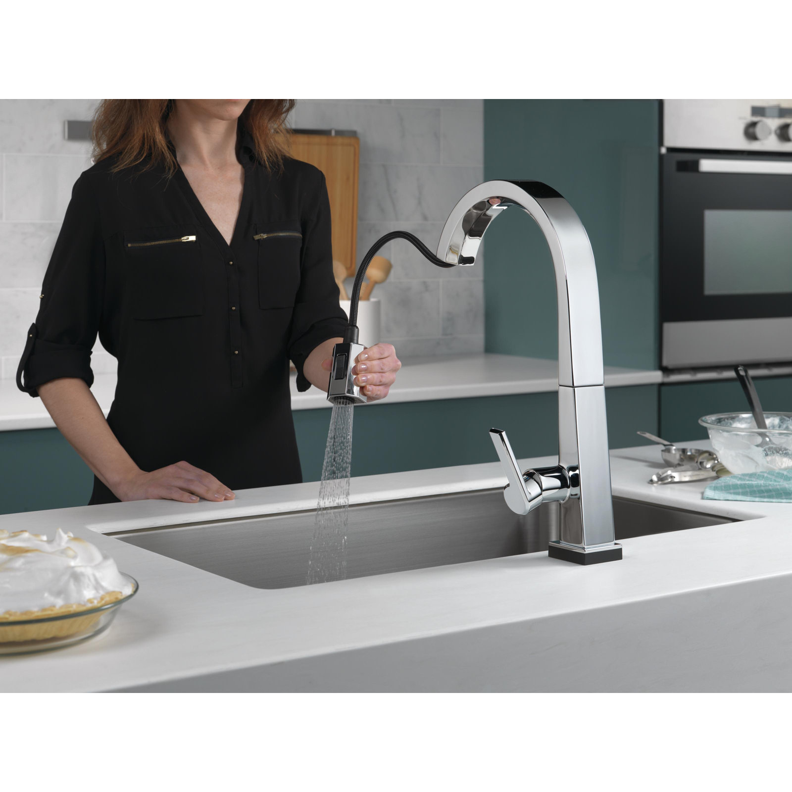 Pivotal Pull-Down Touch Kitchen Faucet, Chrome