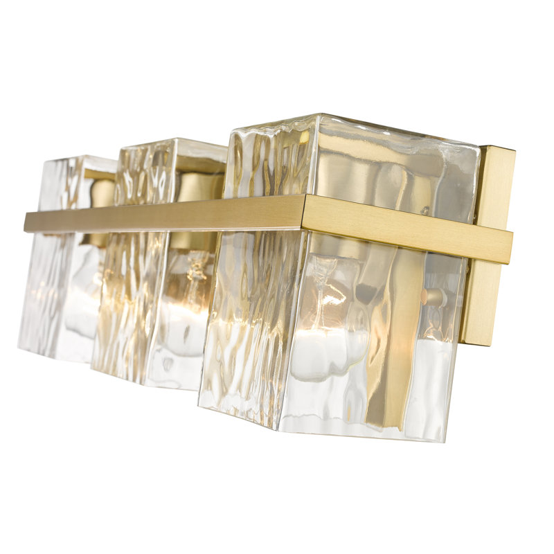 Meuble-lavabo 3 lumières Arene, Or moderne, 3 Lights, 7"H x 22.25"W x 5.5"D