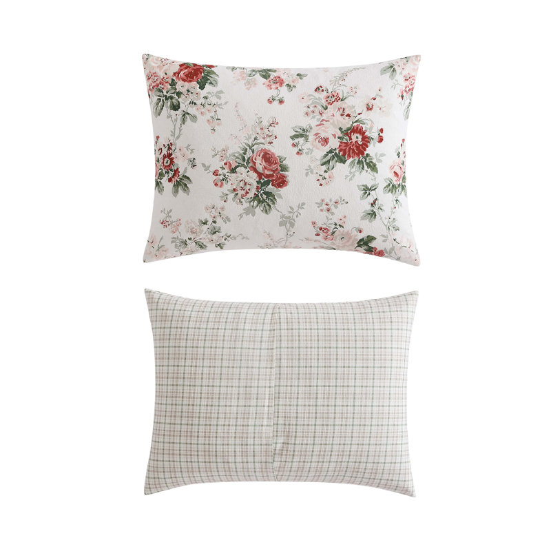 Ashfield Red and White Cotton King Comforter Set