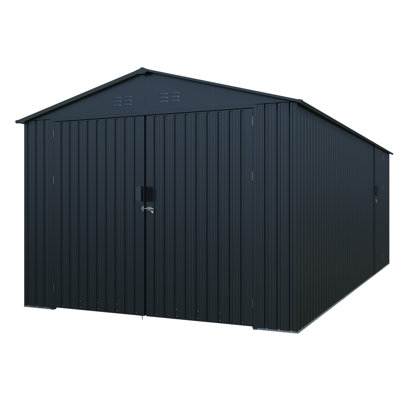 Lachezara 10 ft. W X 20 ft. D Metal Storage Shed Garage Shed