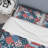 Red and Blue Patchwork - Abstract Duvet Cover Set - Microfiber Polyester-844099560