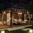 13 pi. L 10 pi. D Pavillon de jardin en aluminium