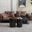 Ensemble de 2 repose-pieds gigognes avec couvercle HOMcom