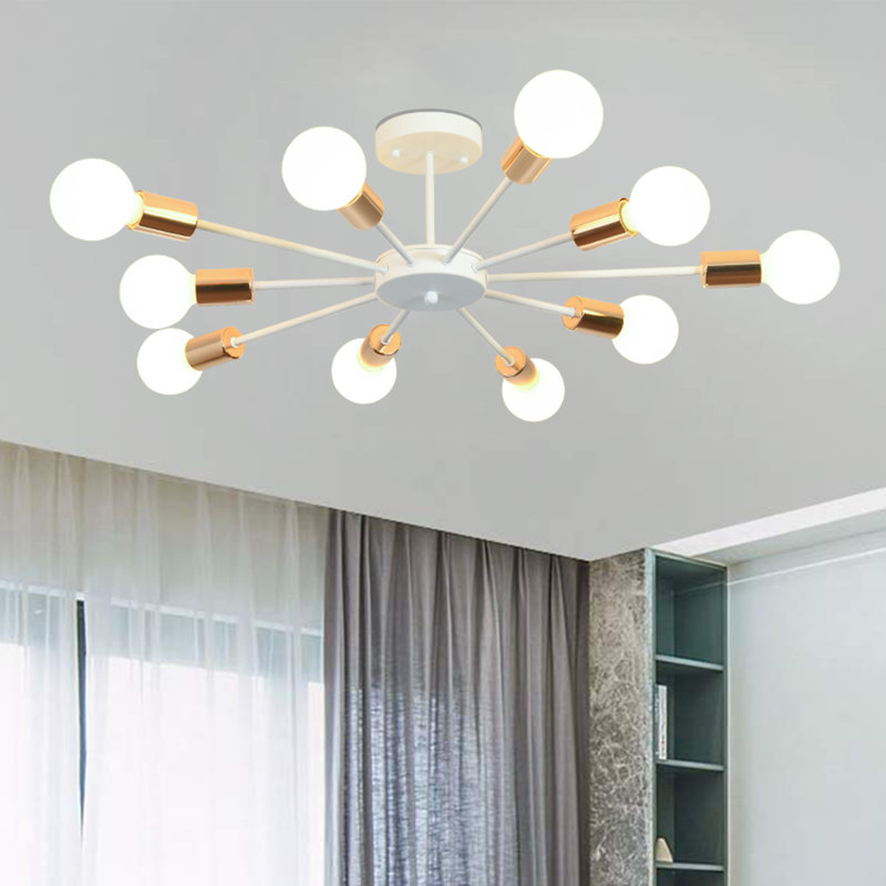 Austwell 10 - Light Sputnik Chandelier, White