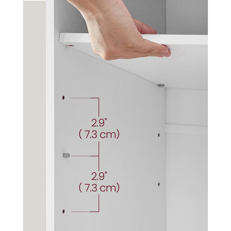 Arye 9 -Shelf Storage Cabinet, White