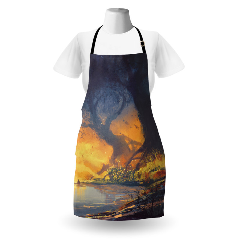 No Pattern Bib Apron