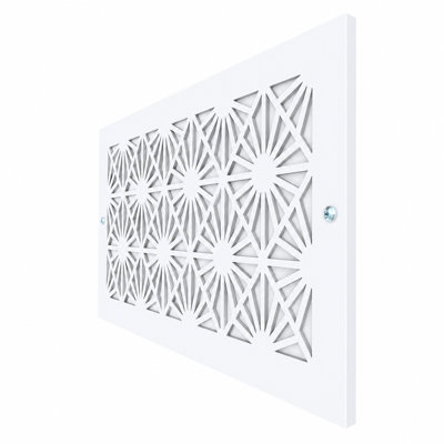 Registres muraux et de plafond Stellar Air White - 8 x 8 (ouverture de conduit) - taille 10 x 10 - soleil éclatant