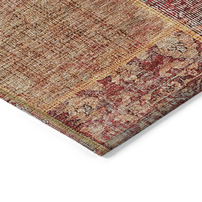 Tapis intérieur / extérieur Mcelwaney, Rectangle 2 pi 6 po x 3 pi 10 po
