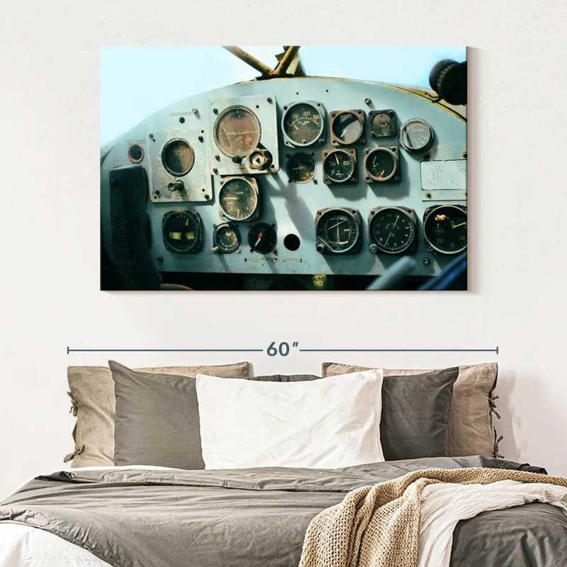 Mehar Helicopter Control Panel, 34" H x 51" W