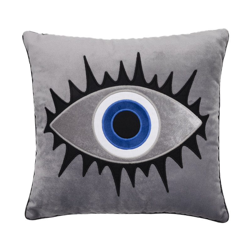 Square Cushion, Grey /Silver