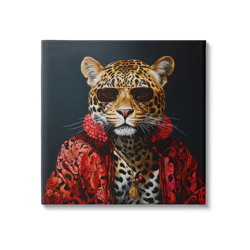 "Trendy Leopard Fashion" par Lazar Studio sur toile, H 30 po x l 30 po