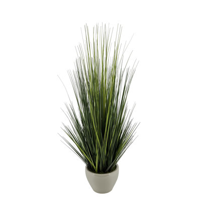 42'' Faux Grass in Ceramic Pot