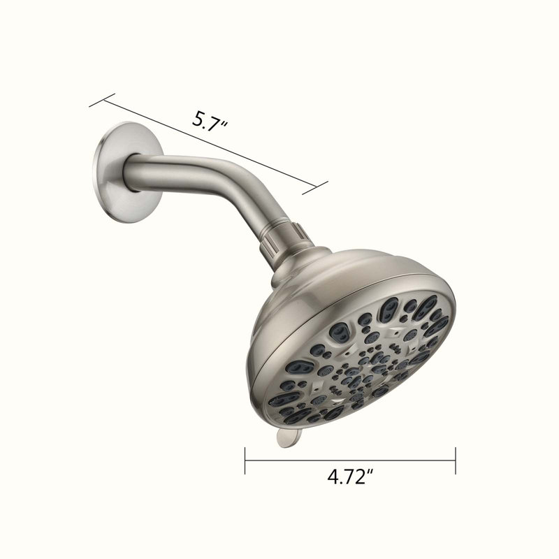 Robinet de baignoire et douche, Nickel brossé