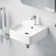 Turner 16" L x 16" W Crisp White Ceramic Square Wall Mount/Vessel Bathroom Sink with Overflow