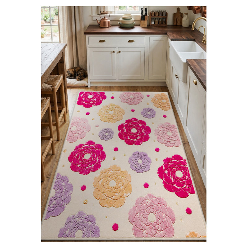 Tapis tissé à la crème Mosso, 2'4" x 3'11"