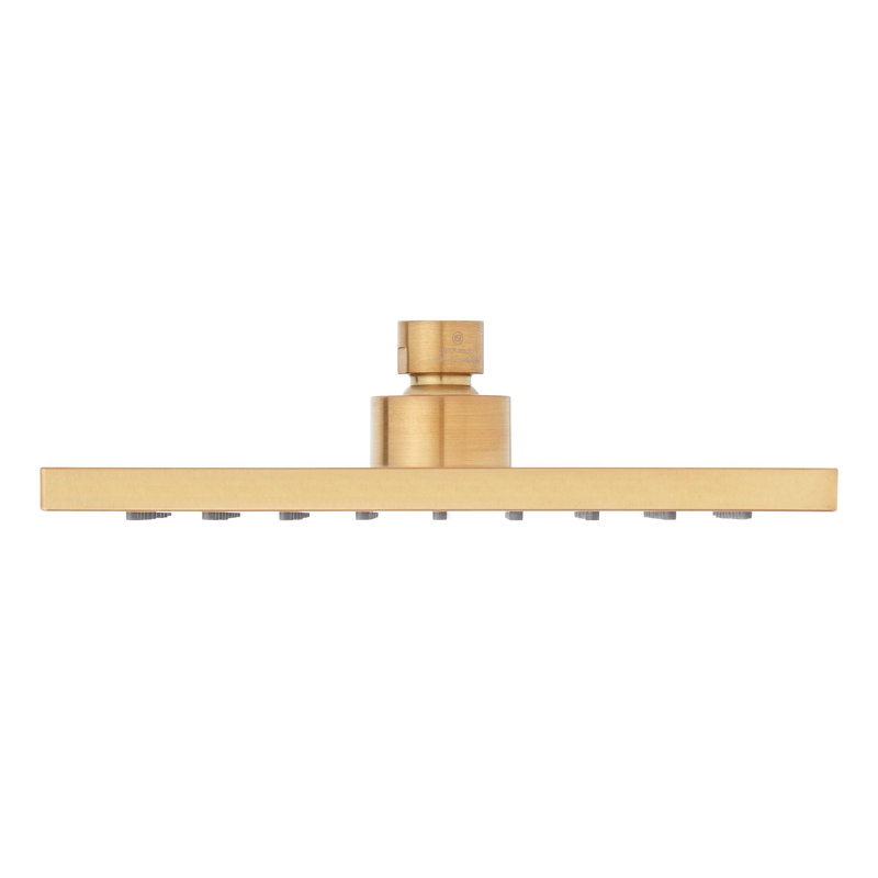 Rigi Square Rainfall Shower Head 1.8 GPM, Brushed Gold
