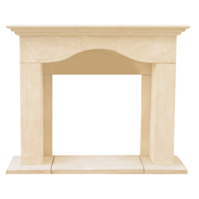 Chateau Marissa Cast Stone Fireplace Surround with Hearth & Filler panels