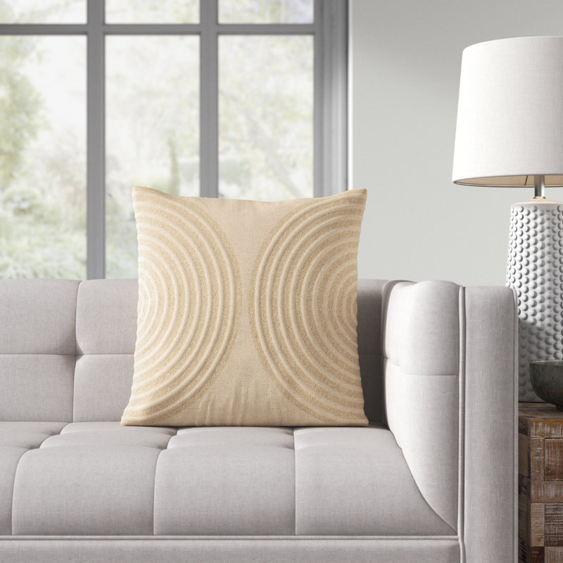 Harto 100% Linen Throw Square Pillow, Pillow Cover Only - No Insert