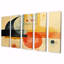 Brettany - Art mural géométrique 5 pièces-106423721