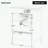 Susu Glass Freestanding Bathroom Cabinet