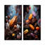 Cocoa Cosmos Galactic - ensemble d'art mural en métal Cacao de 3-550803620