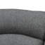 Chaise berçante Fabien en tissu gris