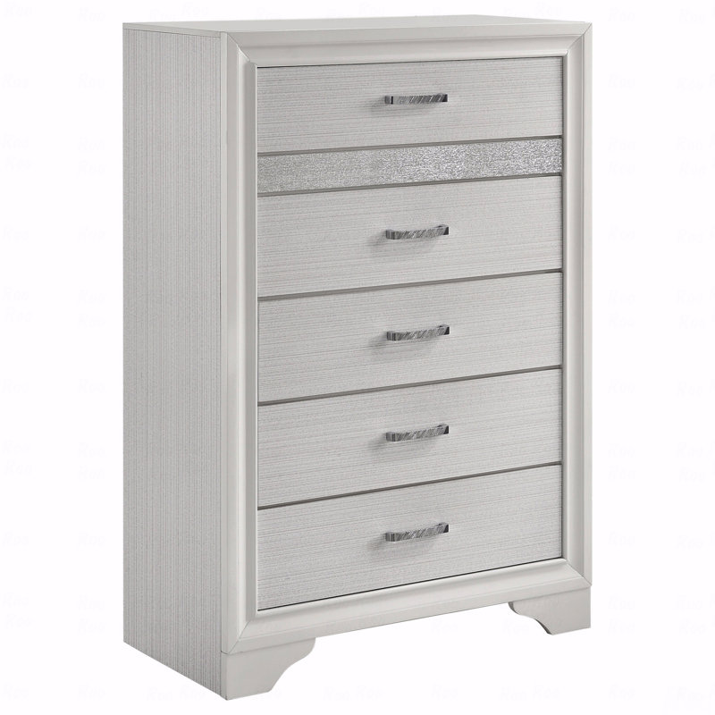 Commode 6 tiroirs (commode), Blanc