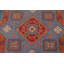 Tapis bleu à motif de teinture Kazak bleu fait à la main 10 x 10