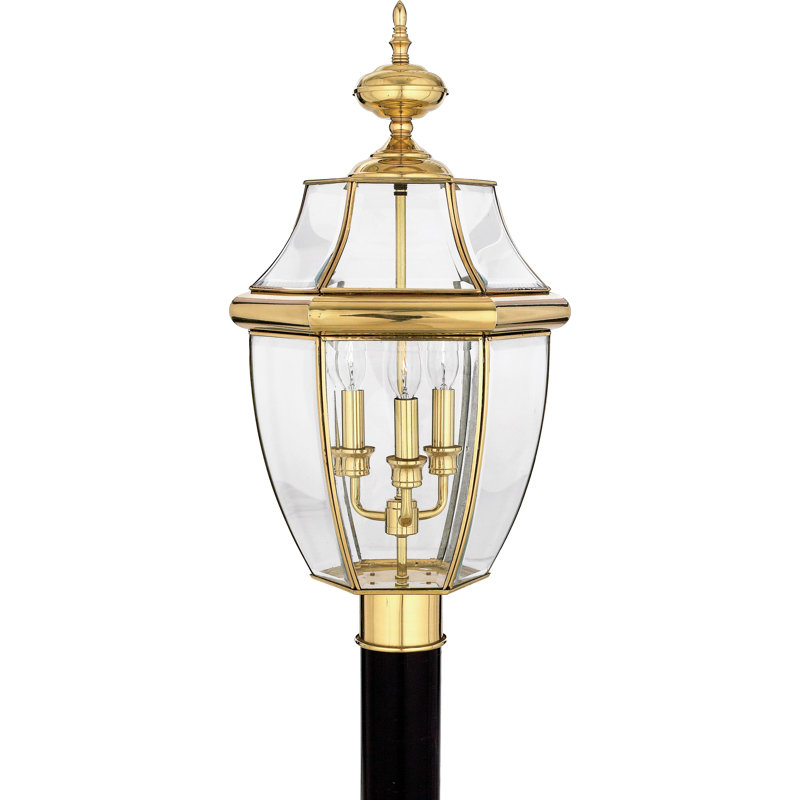 Jayde Beveled Lantern Head, Polished Brass