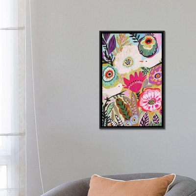 « jardin oiseaux i », impression sur toile