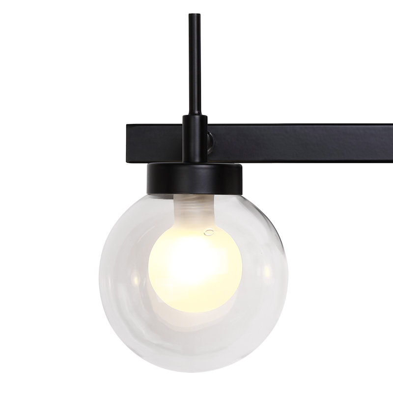 4-light Bathroom Vanity Wall Light - Black